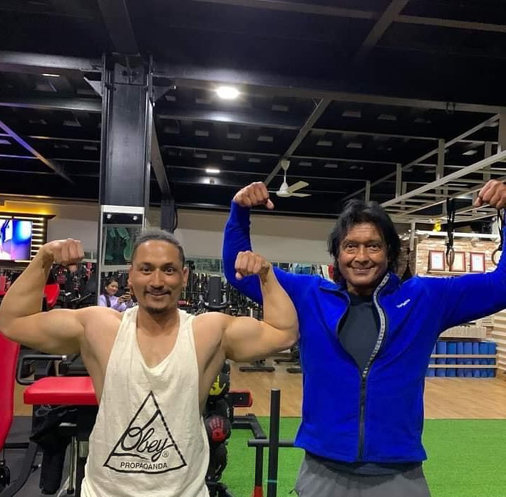 Celebrity Rajesh Hamal at BobsGym